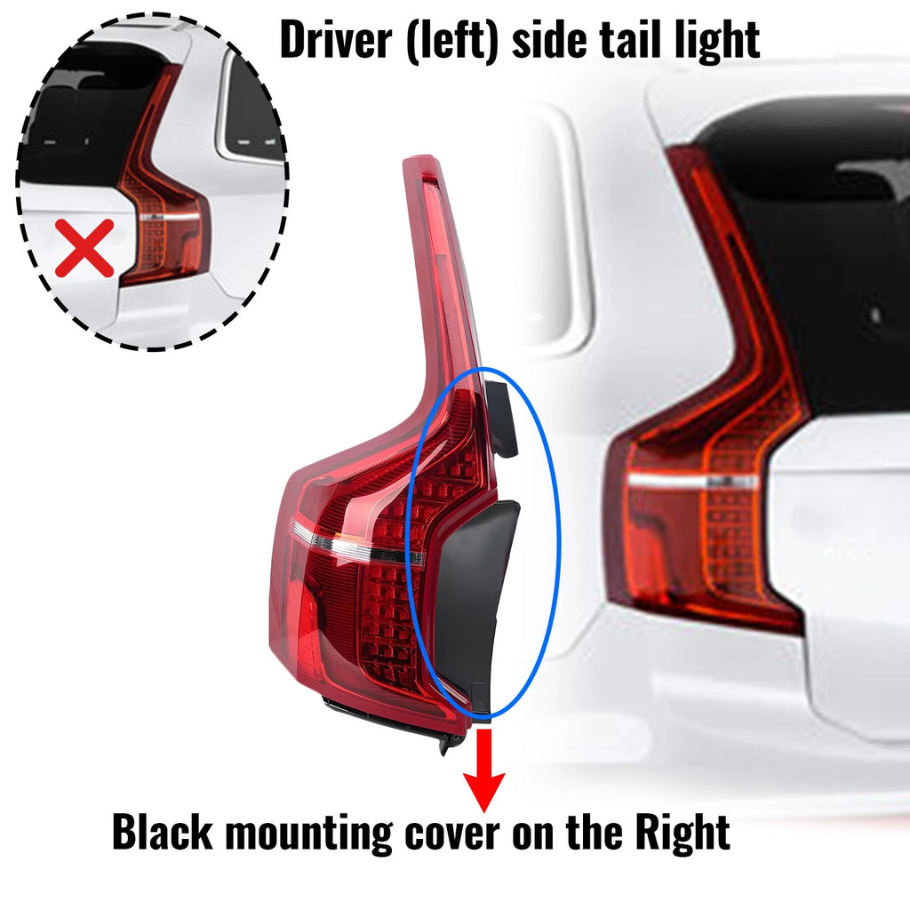 LED Tail Light Assembly for Volvo XC90 (2016–2025) Driver Side
