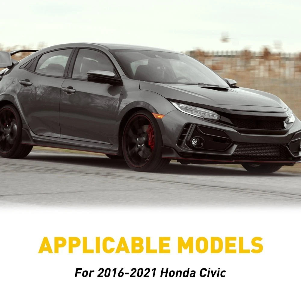 Carbon Fiber Pattern Vinyl Pillar Post Stickers for Civic Sedan (2016–2022)