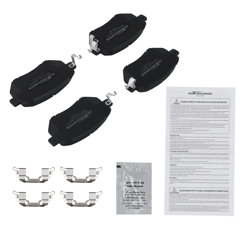 Front Ceramic Brake Pads Kit for Nissan Murano/Altima (2003-2012)