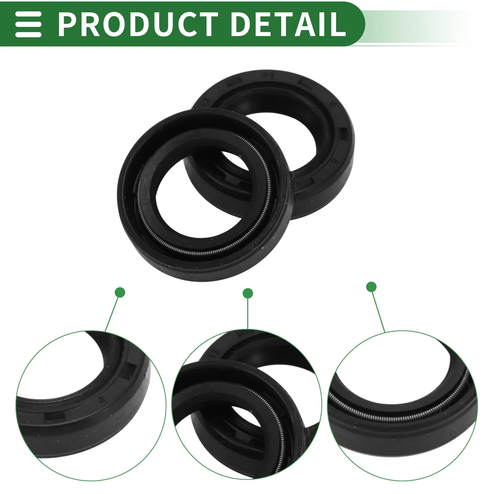 Oil Seal Ring for Various Models (13x20x5mm) NBR Rubber High Pressure