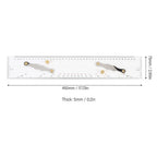 450mm Parallel Ruler for Professional Chart Work (Clear Acrylic)
