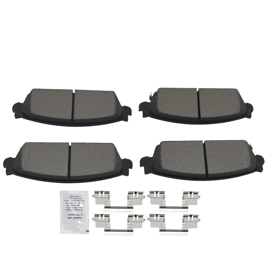 Rear Ceramic Brake Pads Kit for Chevrolet Avalanche GMC Sierra 1500 (2007–2013)