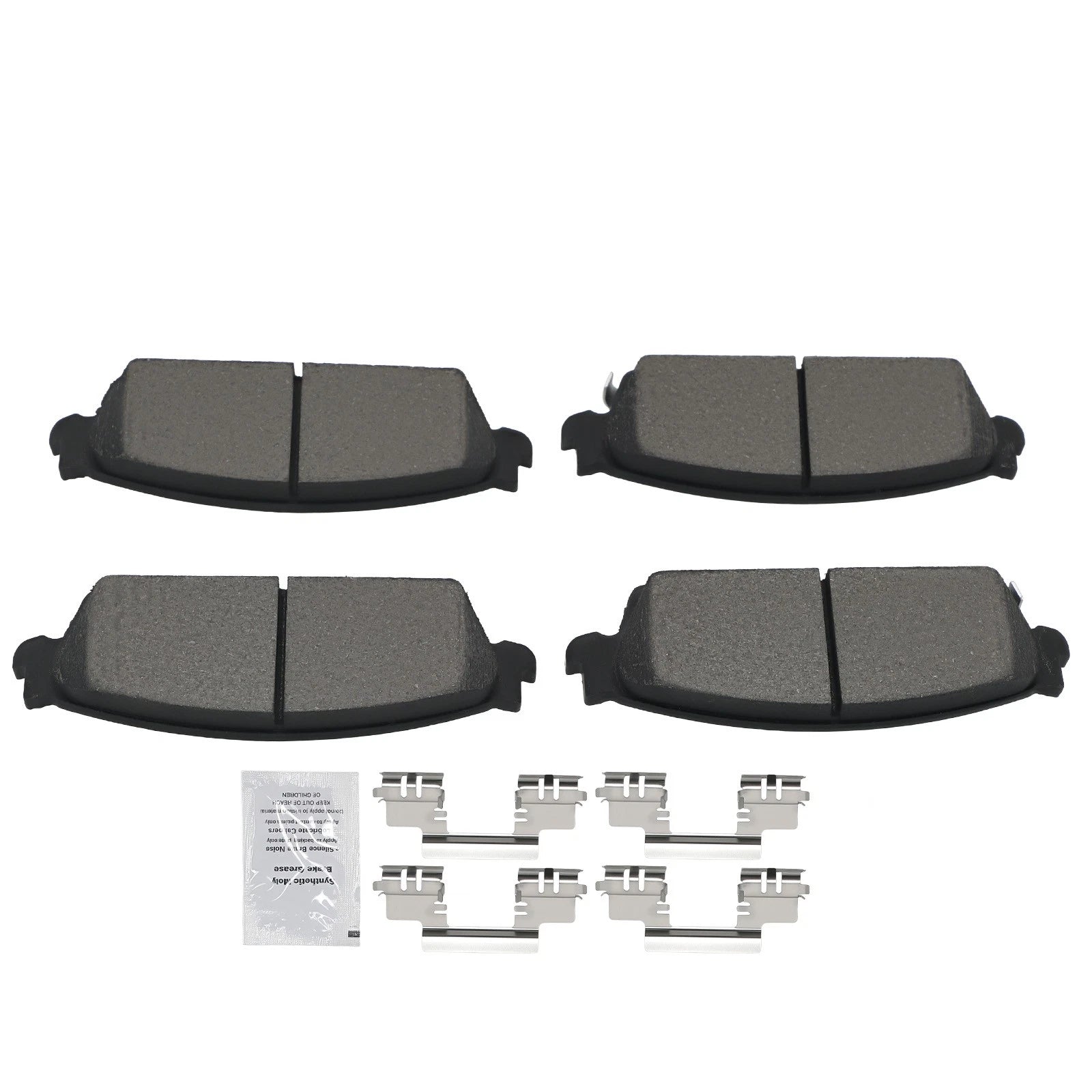Rear Ceramic Brake Pads Kit for Chevrolet Avalanche GMC Sierra 1500 (2007–2013)