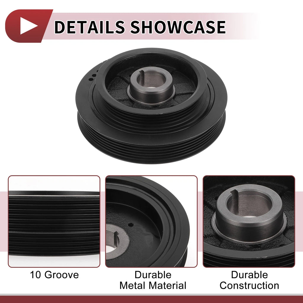 Engine Harmonic Balancer Crankshaft Pulley for Nissan NX (1991–1993) No. 1230362J20
