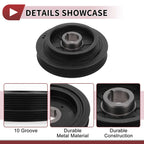 Engine Harmonic Balancer Crankshaft Pulley for Nissan NX (1991–1993) No. 1230362J20