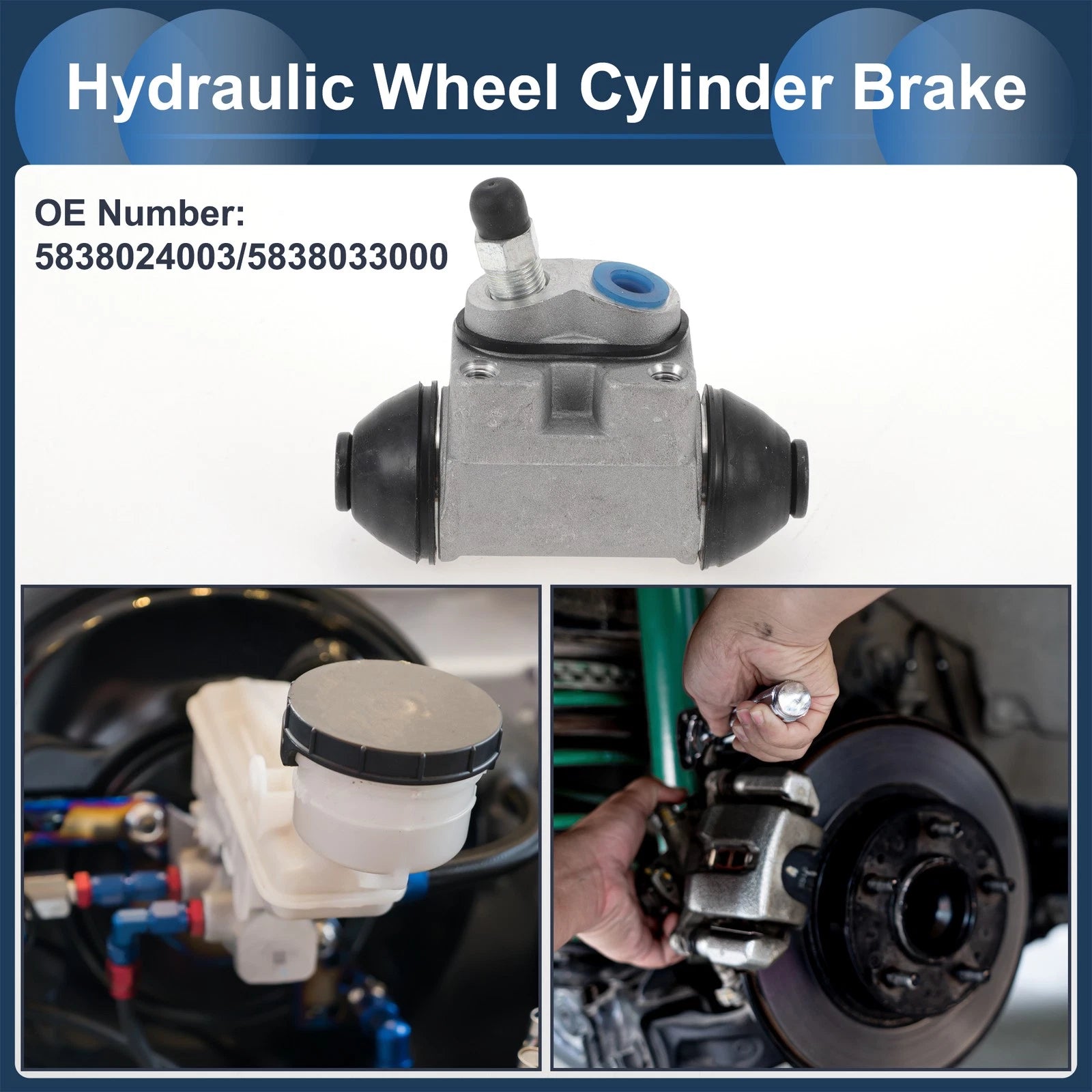 Rear Right Brake Wheel Cylinder No. 5838024003 for Hyundai Pony (1989–1995)