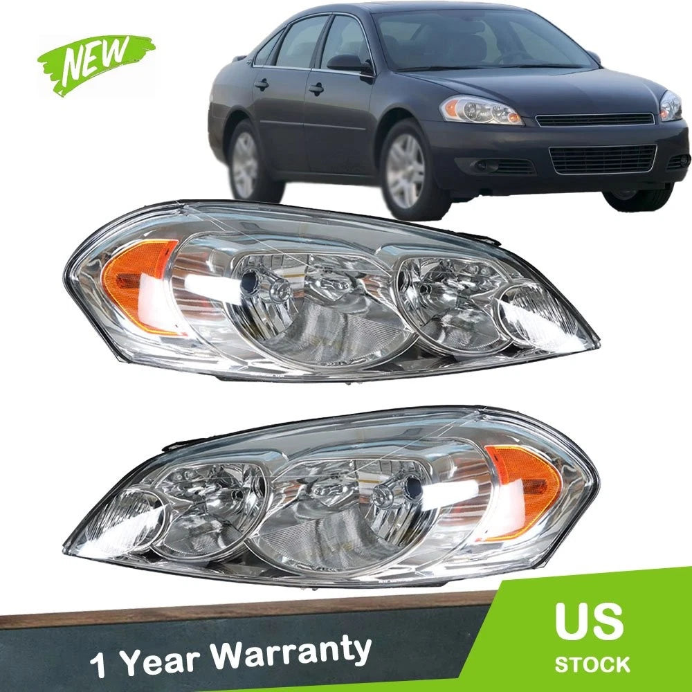 Headlights Set of 2 for Chevrolet Impala (2006–2016)