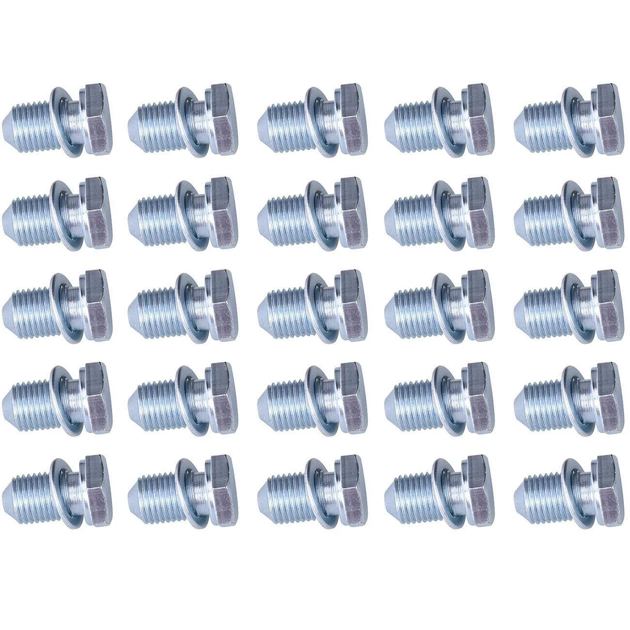 25 Pcs Engine Oil Pan Drain Plug Bolt for VW Audi (1998-2018)