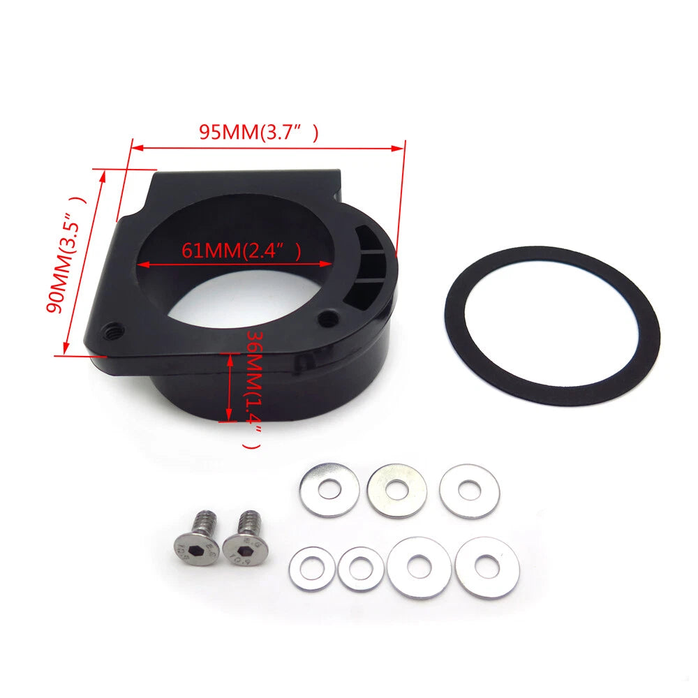 Air Filter Intake Adapter for Yamaha Warrior, Wolverine (All Years)