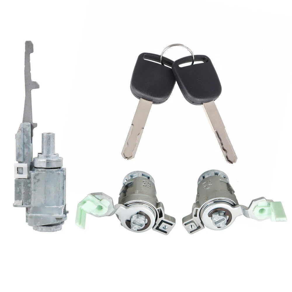 Ignition Switch Cylinder and Door Lock Cylinder with Key for Honda Civic CR-V (2001–2011)