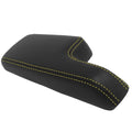 Center Console Armrest Cover for Honda Fit (2015–2019) Yellow Stitch