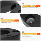 2X Aluminum 2.5" Front Upper Mount Lift Kit Spacers for Silverado/Sierra 1500 (2007–2022)