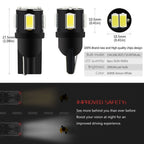 10PCS T10 LED Interior Light Bulbs for Universal Vehicles (YYYY–YYYY)