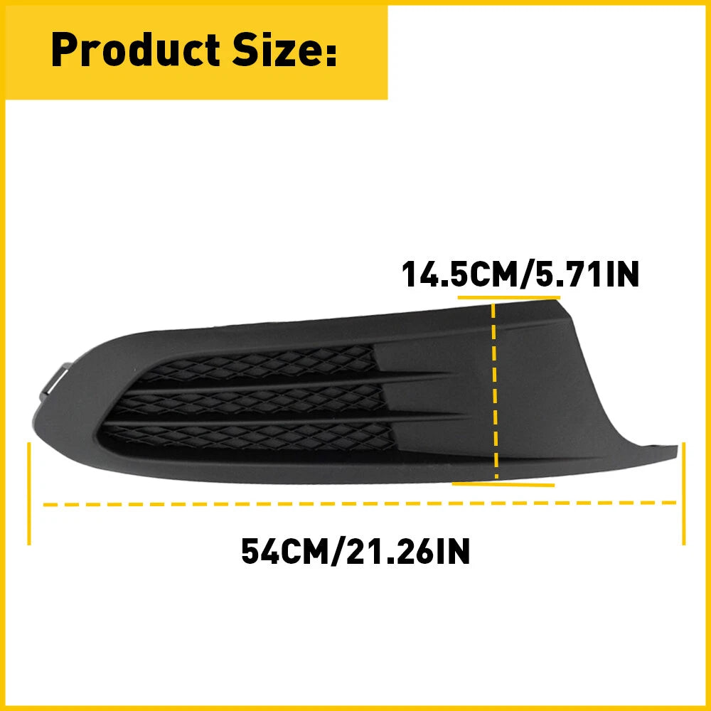 Fog Light Cover for VW Jetta (2011-2014) Right Side Black
