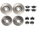 Brembo Brake Kit Disc Rotors Low-Met Pads for Audi A4 Quattro (1996–1999)