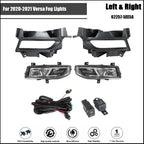 Set of 2 Front Bumper Fog Lights for Versa (2020–2021) Chrome