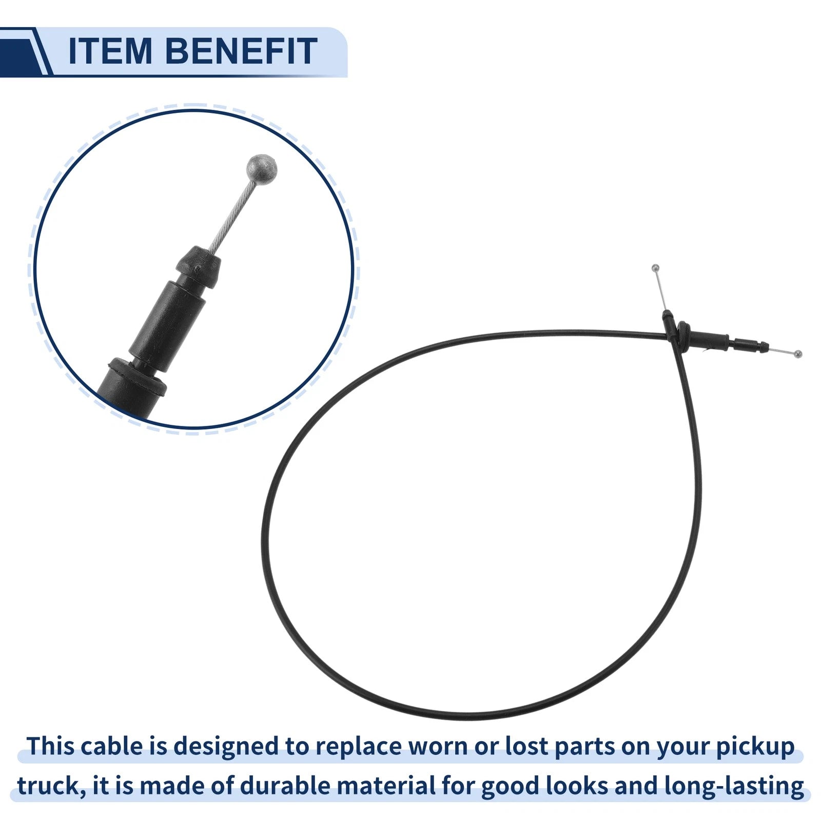 Hood Latch Release Cable for KIA RIO (2006–2011) No. 811901G000