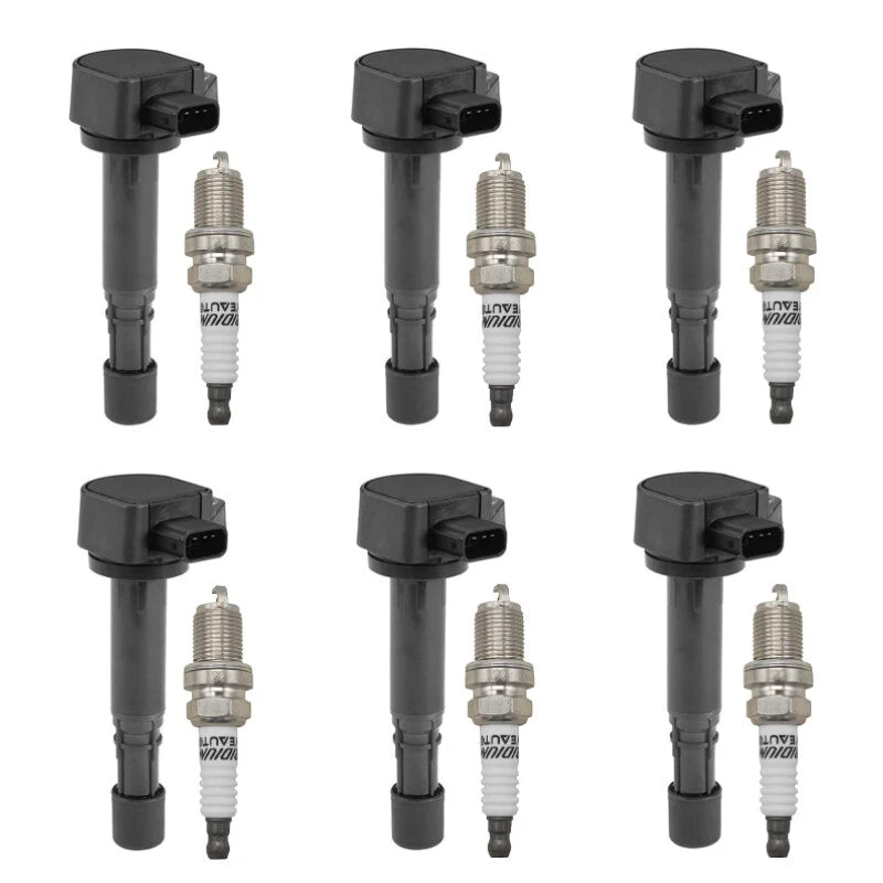 6X Ignition Coil + 6X Spark Plug Set for Honda Pilot (2003–2007) UF400