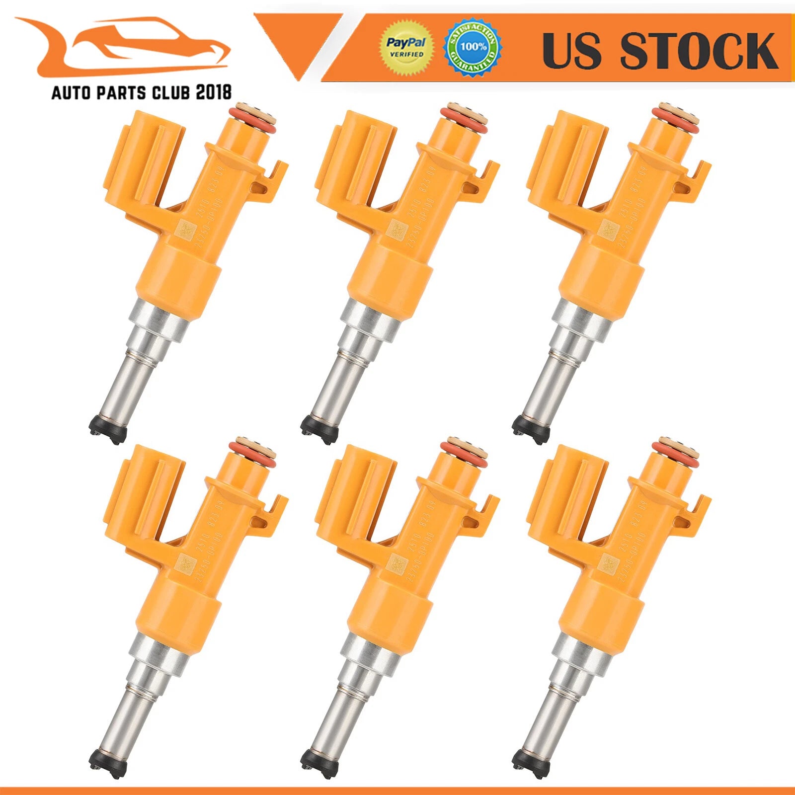 6X Fuel Injectors for Lexus RX350 (2016–2022) Toyota Tacoma (2016–2023)