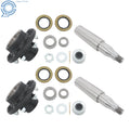 Round Spindle Axle Kit with 6 x 5.5 Lug Idler Hubs for 6000# Axle