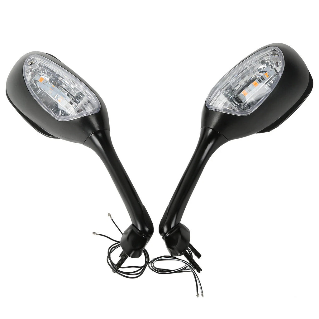 LED Turn Signal Rear Mirrors for Suzuki GSXR1000 (2005–2015), GSXR600/750 (2006–2024)
