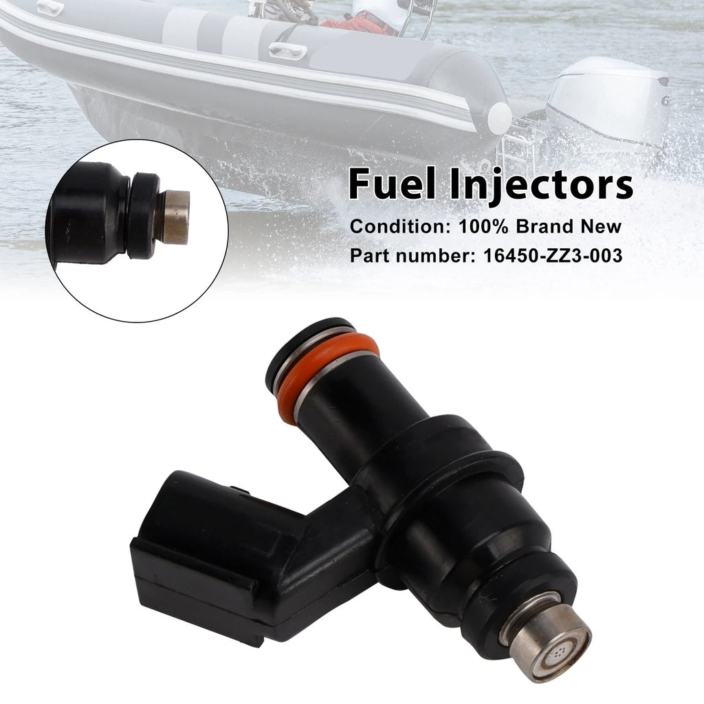 Set of 4 Fuel Injectors for Honda Outboard BF60A (1998) 16450-ZZ3-003