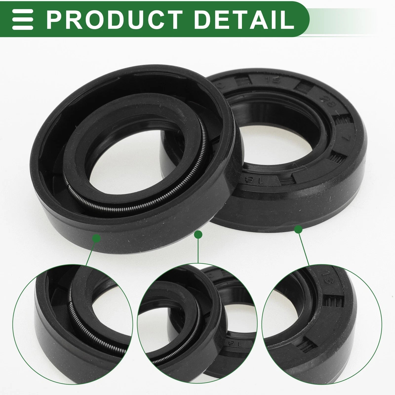 Set of 5 Oil Seal Rotary Shaft Seal NBR Rubber 15x28x7mm