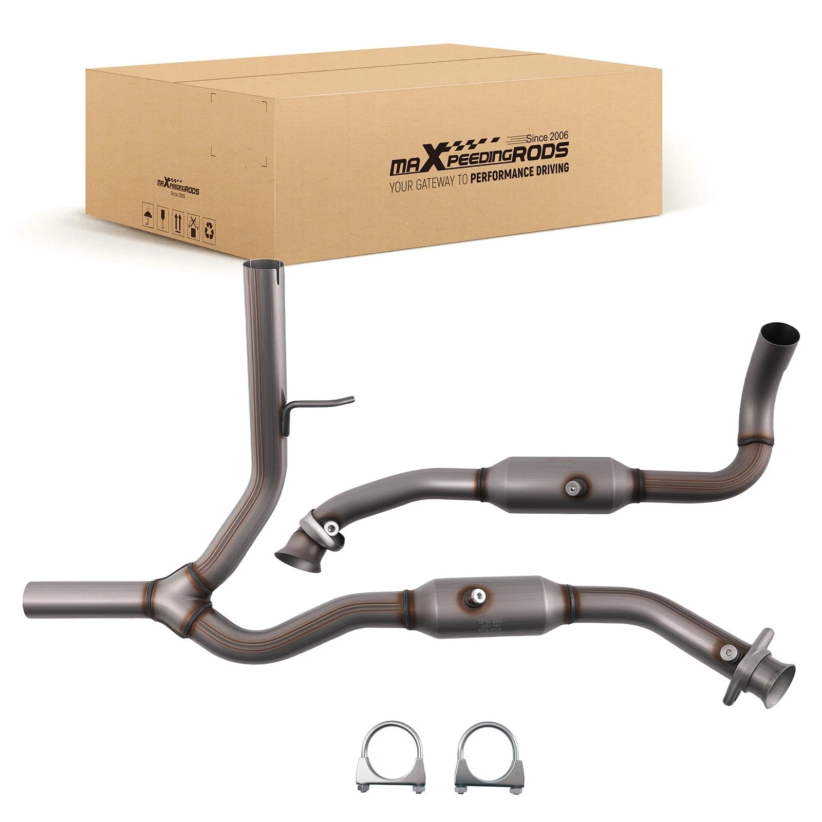 Set of 2 Catalytic Converters for Ford F150 5.4L V8 (2006–2008)