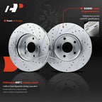 Drilled and Slotted Brake Rotors & Pads for Ford Focus, Volvo C30