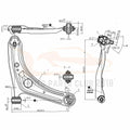 8x Front Lower Control Arms Tie Rods Sway Bars for Toyota Echo (2000–2005)