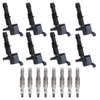 8X Ignition Coils + 8X Iridium Spark Plugs for Ford F150 V8 5.4L (2004–2008)