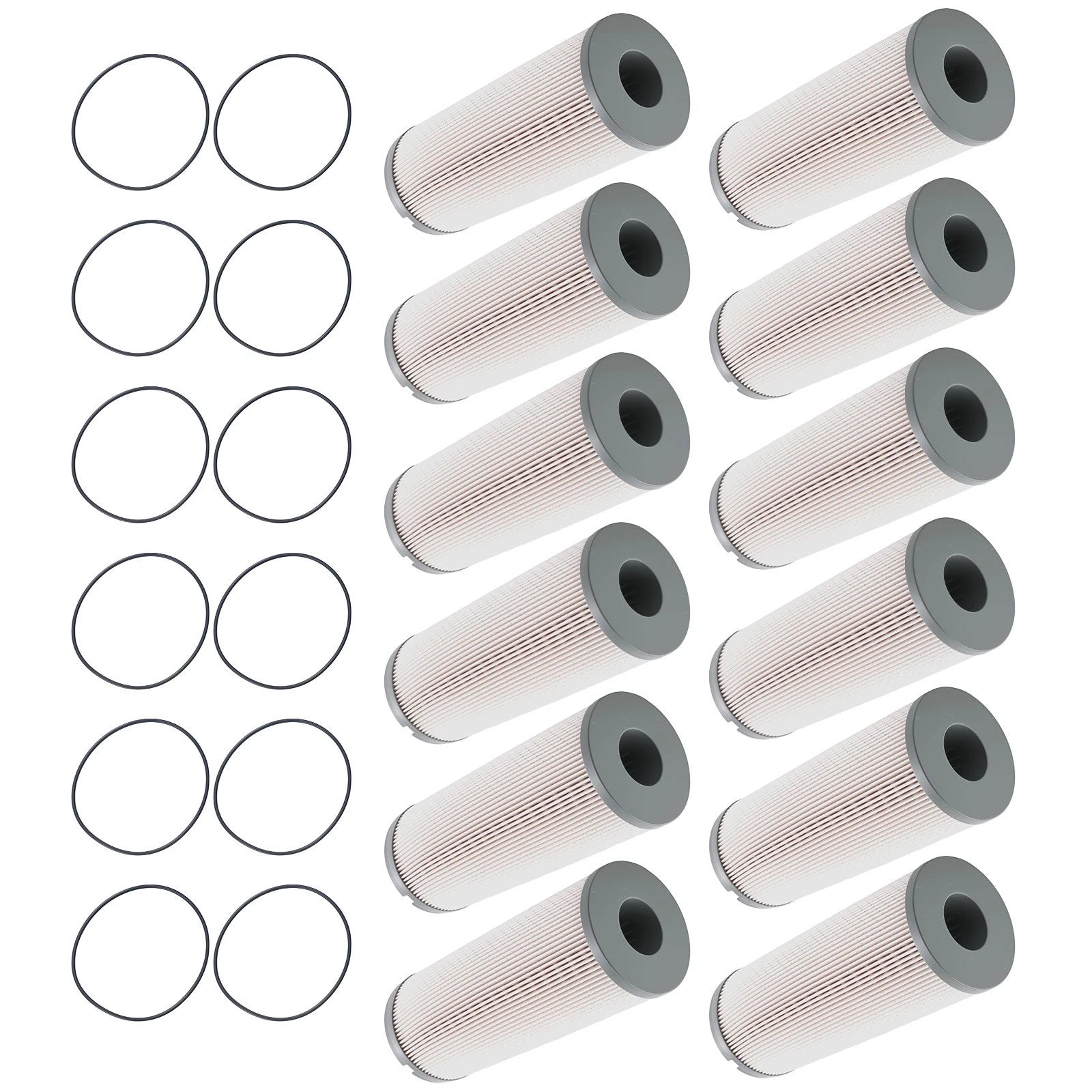 12x Fuel Filter for Kenworth T680, Peterbilt 579 (K37-1021, FS20207, L5113F)
