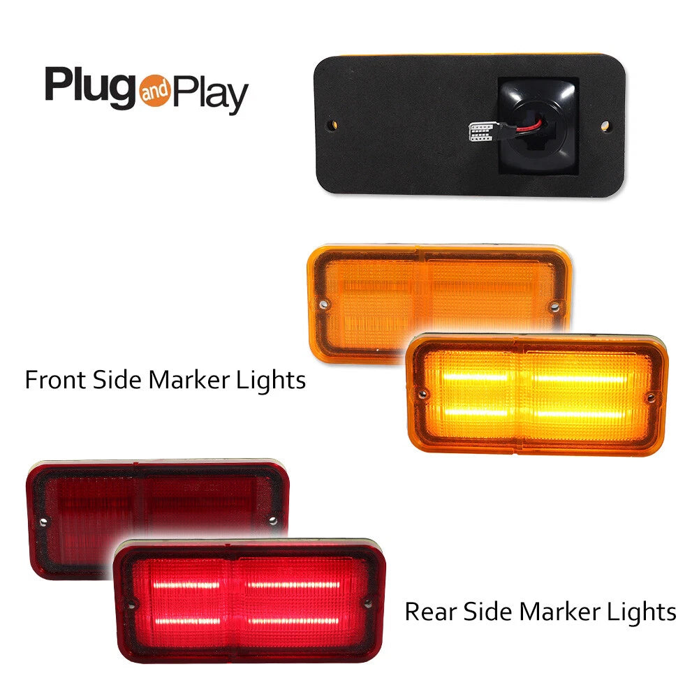 LED Side Marker Lights for Chevy GMC C/K Trucks (1968–1972)