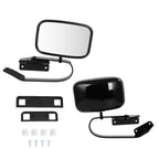 Set of 2 Black Manual Side View Mirrors for Ford F-Series Pickup (1980–1996)