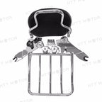 Adjustable Backrest Sissy Bar + Luggage Rack for Harley Touring (2009–2015)