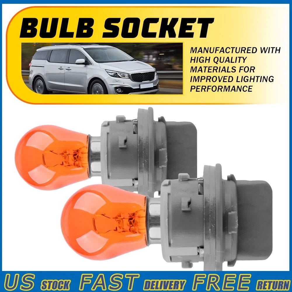 2X Front Turn Signal Lamp Light Bulb Socket for Hyundai Kia (92166-3K000)