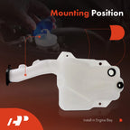Windshield Washer Reservoir with Cap for Chevy Malibu (2004-2008)