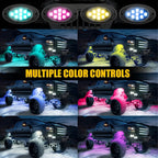 20 Pods RGB LED Rock Lights Kit for Offroad Vehicles (Universal)