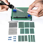 Set of 4 Double Sided PCB Boards for DIY Soldering and Prototyping