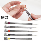 5Pcs Screwdriver Set for Watchmaker Eyeglasses Jewelry