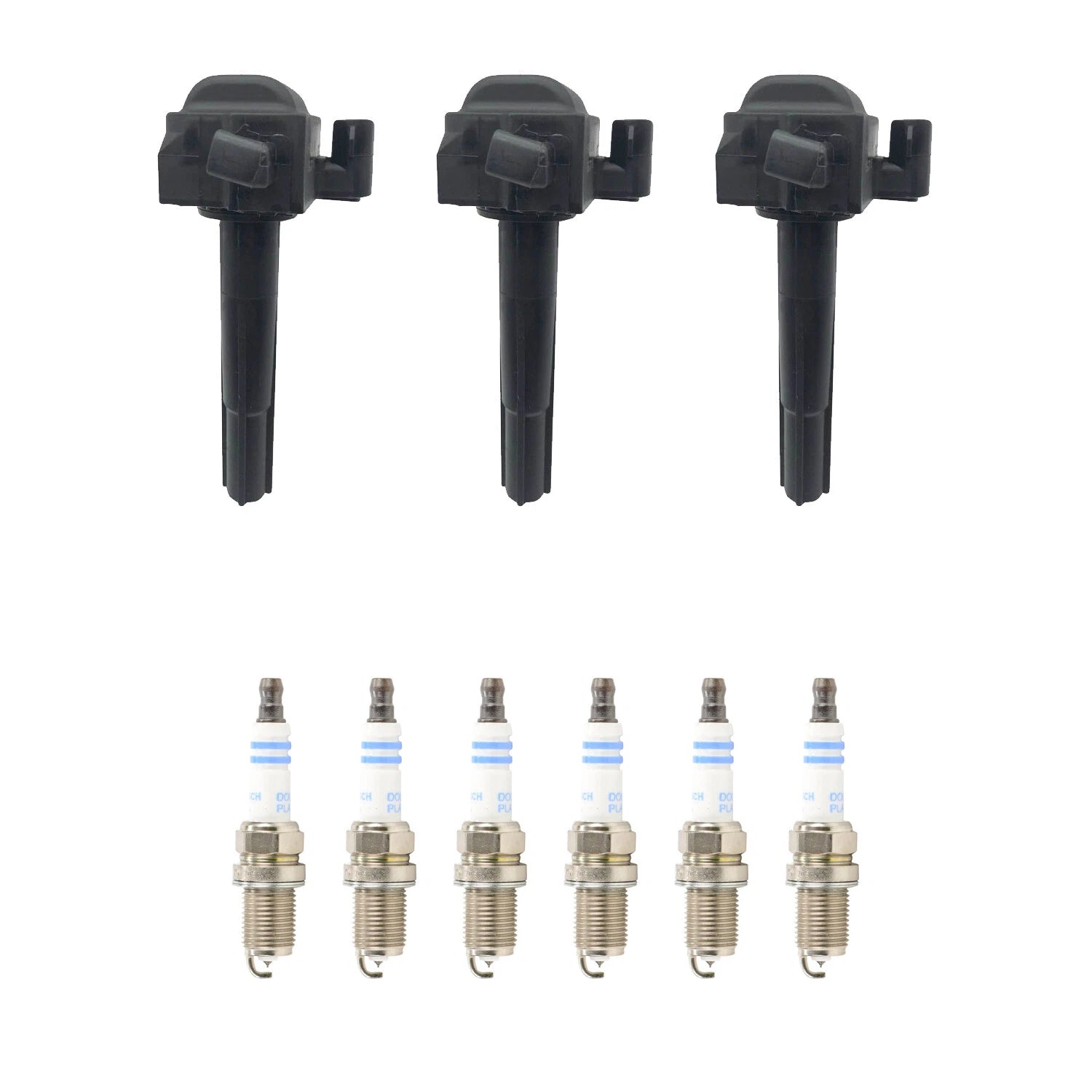 Set of 3 Ignition Coils & 6 Spark Plugs for Lexus ES300 (1992–2003)