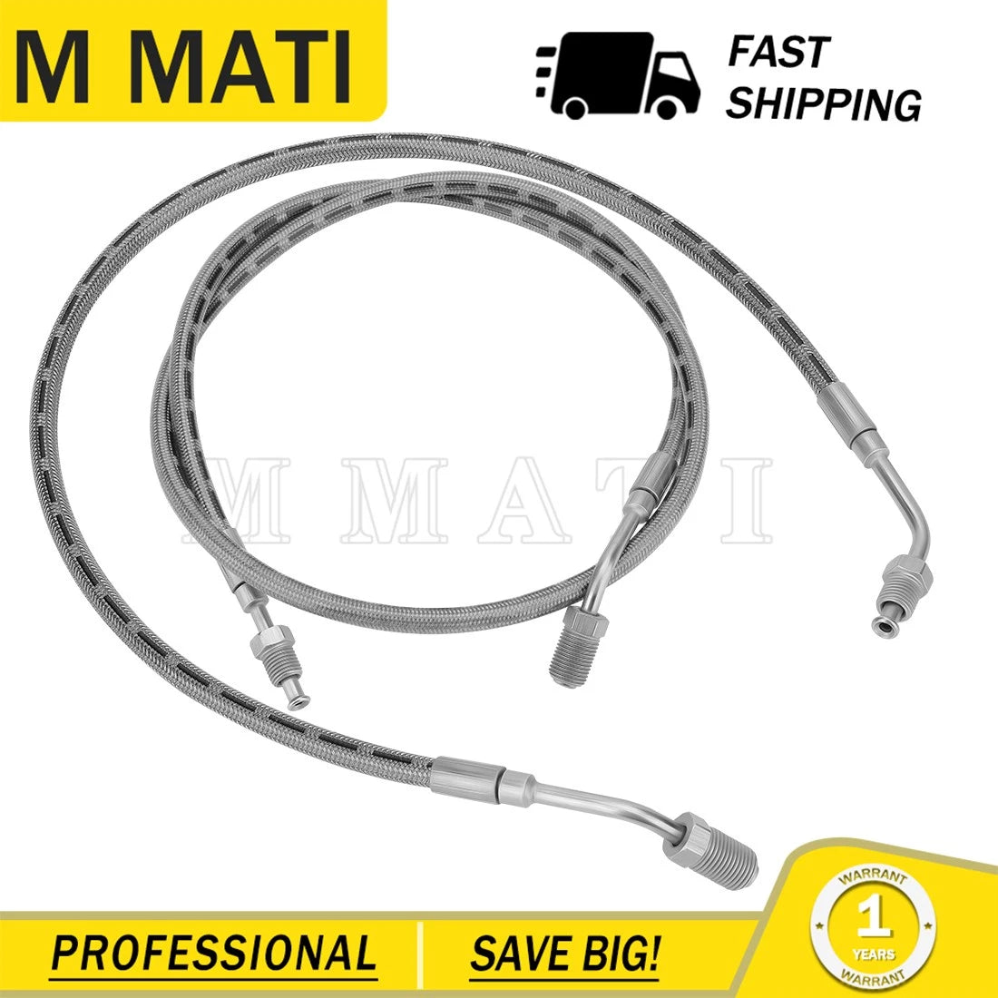 Brake Line Hose Set for Polaris Ranger 425 500 650 (1910484 1910485)