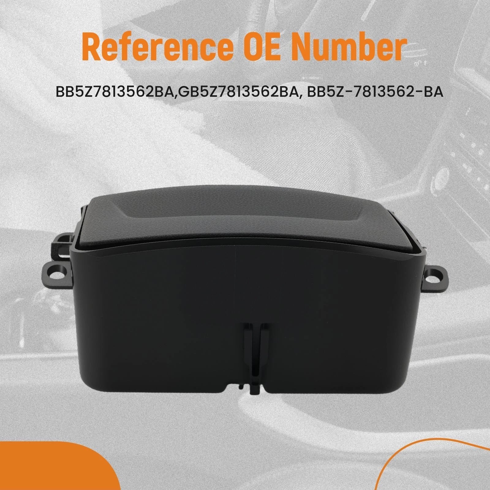 Black Console Cup Holder for Ford Explorer (2011–2015)