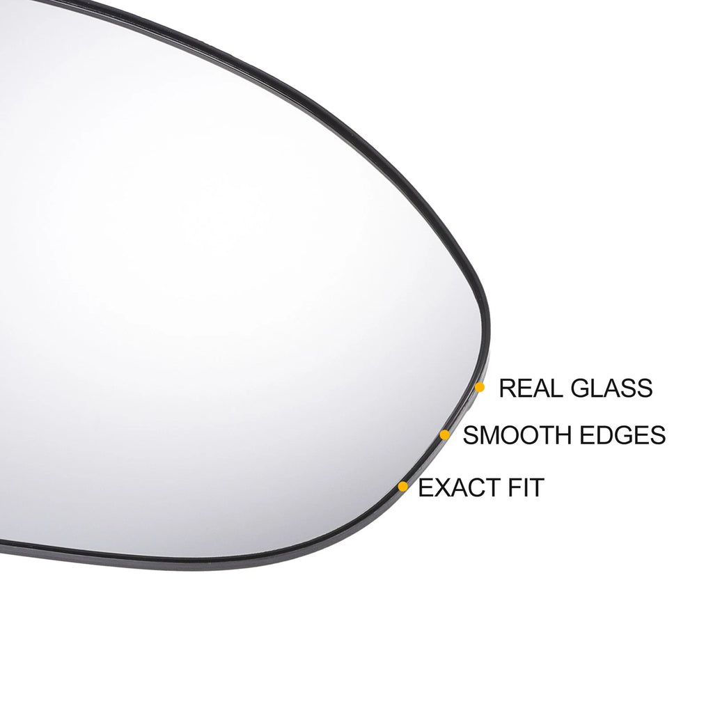 Right Side Mirror Glass w/ Backing Plate for Mazda 2 3 (2010–2014)