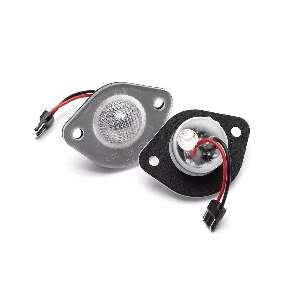 2Pcs White LED License Plate Lights for Ford Mustang (1994–2004)