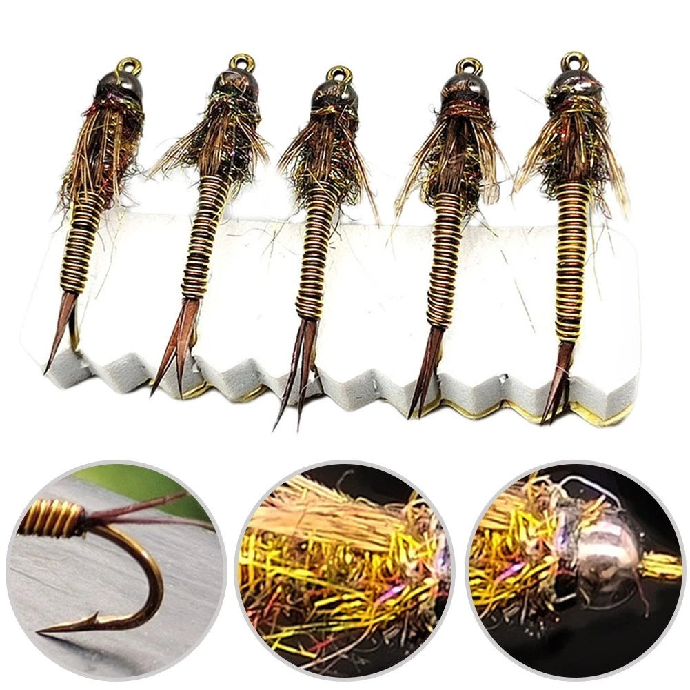 Nymph Fly Fishing Hook Lure for Trout Bass Grayling Anglers