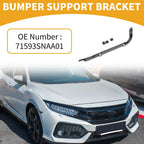 RH Side Rear Bumper Support Bracket for Honda Civic (2006-2011) 1 x Black ABS