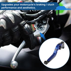 Adjustable Brake Clutch Levers for Honda CBR600RR (2007–2016) Blue Black