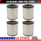 4X Air Filter for Freightliner Columbia (RS3518) (AF25139M, P185069, P527682)