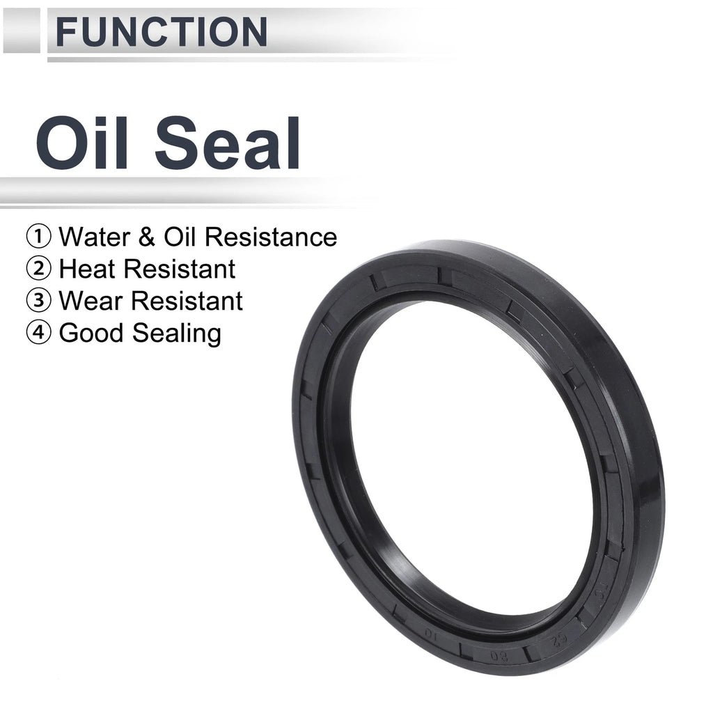 Set of 5 Oil Seal Rotary Shaft Seal NBR Rubber 62x80x10mm